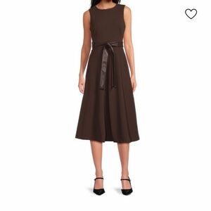 CALVIN KLEIN
Belted A-Line Midi-Dress